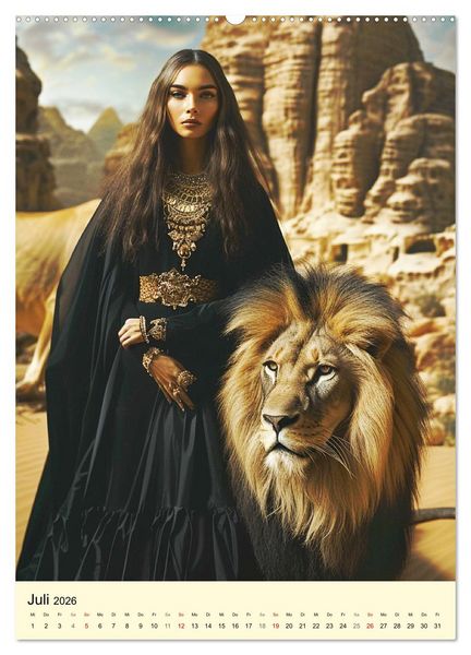 Produktbild: &Auml;gyptischer Katzenkult. Priesterinnen der G&ouml;ttin Bastet (Wandkalender 2026 DIN A2 hoch), CALVENDO Monatskalender