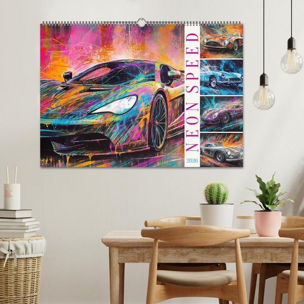 Produktbild: Neon Speed (Wandkalender 2026 DIN A2 quer), CALVENDO Monatskalender