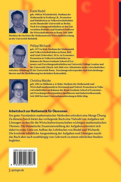 Produktbild: Arbeitsbuch zur Mathematik f&uuml;r &Ouml;konomen