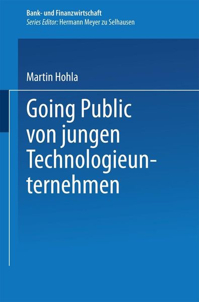 Produktbild: Going Public von jungen Technologieunternehmen