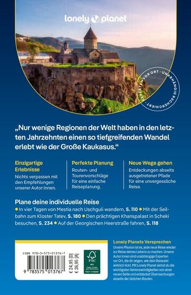 Produktbild: LONELY PLANET Reisef&uuml;hrer Georgien, Armenien & Aserbaidschan