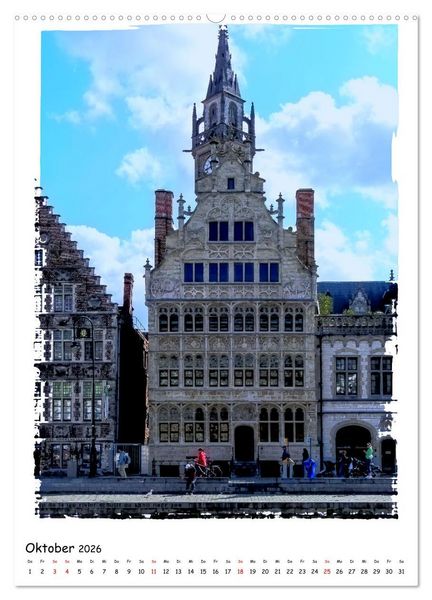 Produktbild: Gent Flanderns Perle (Wandkalender 2026 DIN A2 hoch), CALVENDO Monatskalender