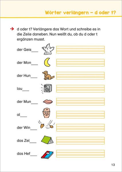 Deutsch üben 2. Klasse