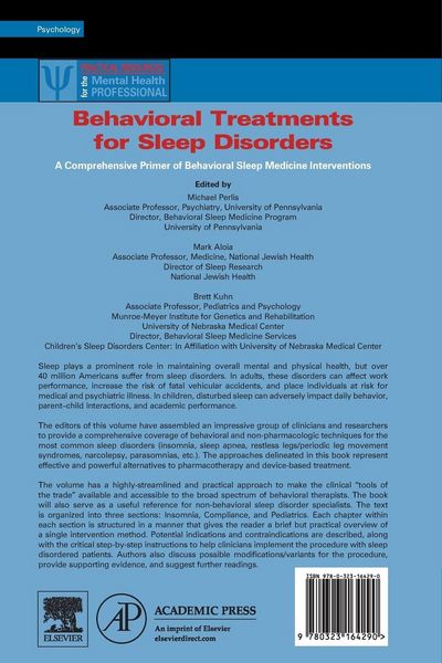 Produktbild: Behavioral Treatments for Sleep Disorders