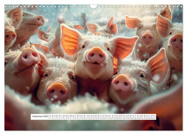 Produktbild: Tier Selfies (Wandkalender 2026 DIN A3 quer), CALVENDO Monatskalender