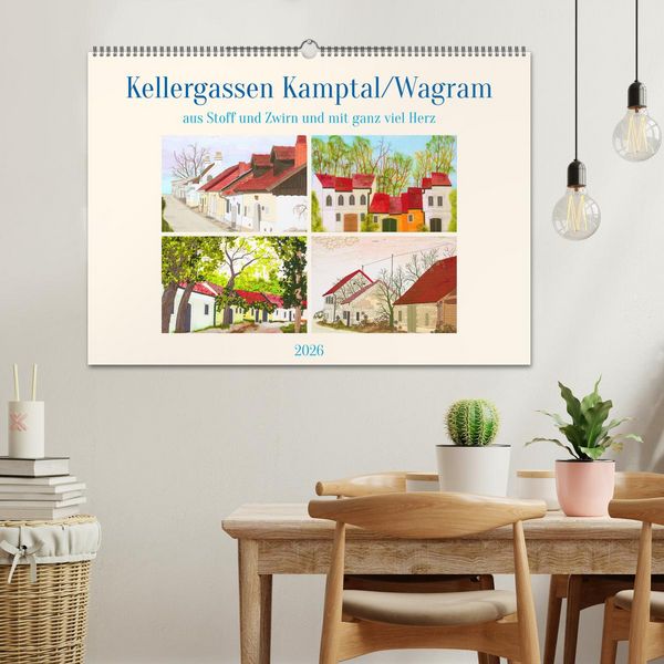 Produktbild: Wagramer Kellergassen (Wandkalender 2026 DIN A2 quer), CALVENDO Monatskalender