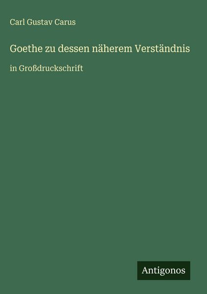 Produktbild: Goethe zu dessen n&auml;herem Verst&auml;ndnis