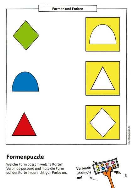Produktbild: Kindergartenblock ab 3 Jahre &ndash; Formen, Farben, R&auml;tselspa&szlig;