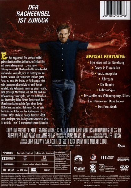 Produktbild: Dexter - Die sechste Season [4 DVDs]