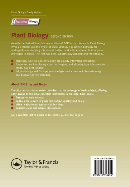 Produktbild: BIOS Instant Notes in Plant Biology