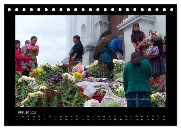 Produktbild: Farbenfrohes Guatemala (Tischkalender 2026 DIN A5 quer), CALVENDO Monatskalender