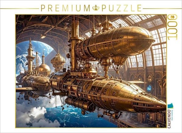 CALVENDO Puzzle Umsteigestation für Planeten-Shuttleschiffe | 1000 Teile Lege-Größe 64x48cm Foto-Puzzle für glückliche Stunden
