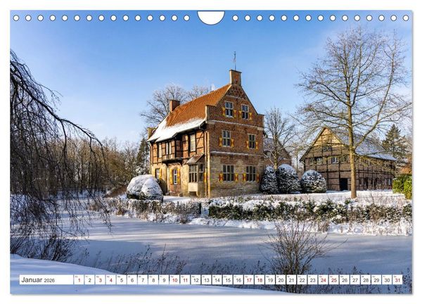 Produktbild: Wasserschl&ouml;sser im M&uuml;nsterland (Wandkalender 2026 DIN A4 quer), CALVENDO Monatskalender