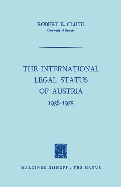 Produktbild: The International Legal Status of Austria 1938&ndash;1955