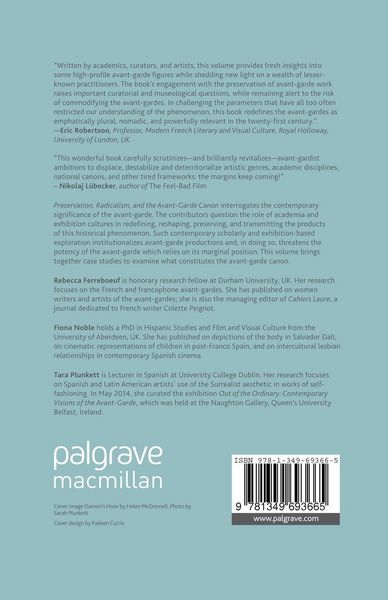 Produktbild: Preservation, Radicalism, and the Avant-Garde Canon