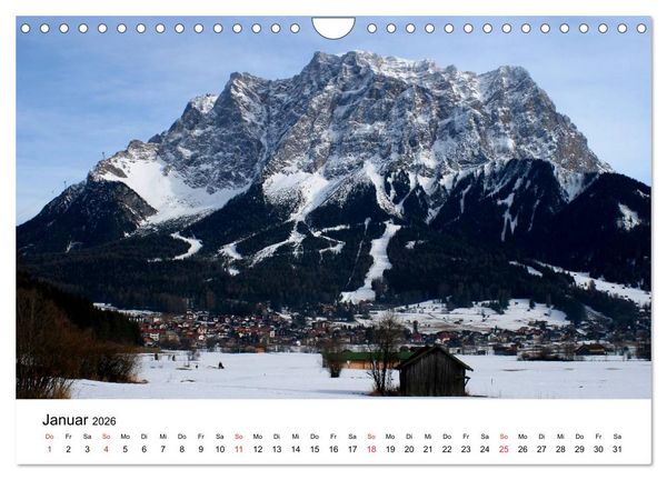 Produktbild: Berge und Seen rund um die Zugspitze (Wandkalender 2026 DIN A4 quer), CALVENDO Monatskalender