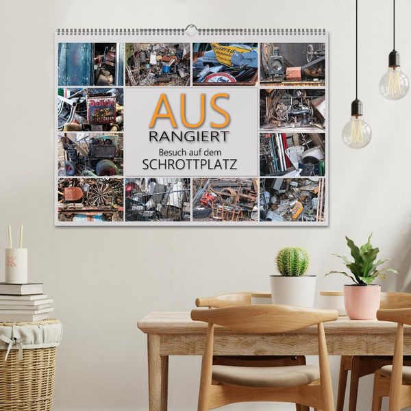 Produktbild: Ausrangiert Besuch auf dem Schrottplatz (Wandkalender 2026 DIN A2 quer), CALVENDO Monatskalender