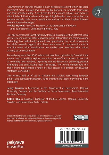 Produktbild: Trade Unions on YouTube