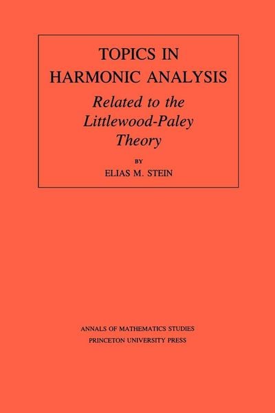 Produktbild: Topics in Harmonic Analysis Related to the Littlewood-Paley Theory