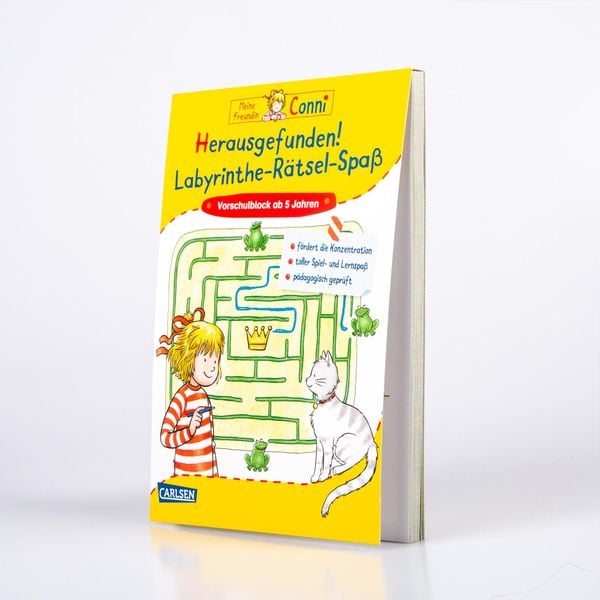 Produktbild: Conni Gelbe Reihe (Besch&auml;ftigungsbuch): Herausgefunden! Labyrinthe-R&auml;tsel-Spa&szlig;