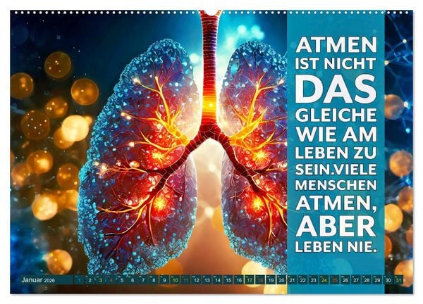 Produktbild: Im Flow des Atems - Energie des Lebens (Wandkalender 2026 DIN A2 quer), CALVENDO Monatskalender
