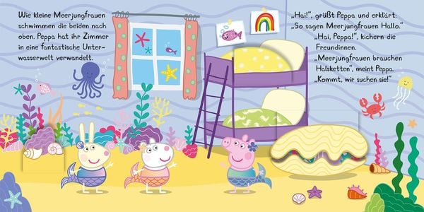 Produktbild: Peppa Pig: Peppas Meerjungfrauen-Abenteuer - Mein Unterwasser-Klappenbuch