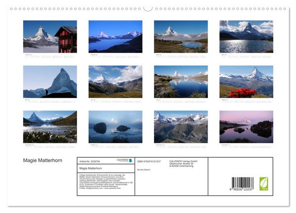 Produktbild: Magie Matterhorn (hochwertiger Premium Wandkalender 2026 DIN A2 quer), Kunstdruck in Hochglanz