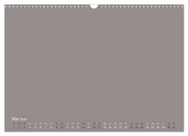 Produktbild: DIY Bastel-Kalender -Erdige Pastell Farben- Zum Selbstgestalten (Wandkalender 2026 DIN A3 quer), CALVENDO Monatskalender