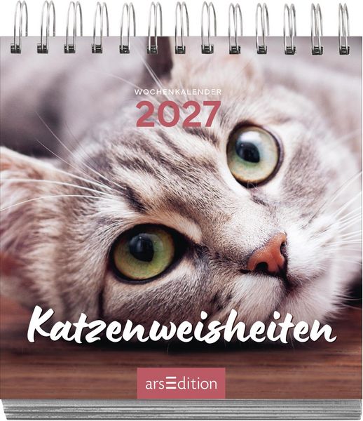 Produktbild: Mini-Wochenkalender Katzenweisheiten 2027