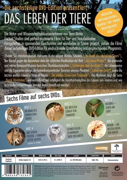 Produktbild: Das Leben der Tiere - Terra Mater [6 DVDs]