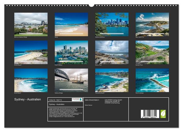 Produktbild: Sydney - Australien (hochwertiger Premium Wandkalender 2026 DIN A2 quer), Kunstdruck in Hochglanz