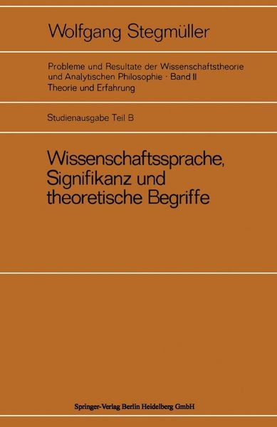 Produktbild: Wissenschaftssprache, Signifikanz und theoretische Begriffe