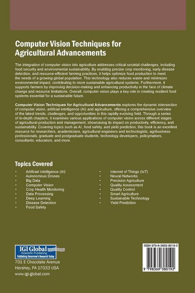 Produktbild: Computer Vision Techniques for Agricultural Advancements