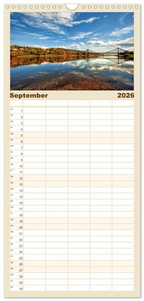 Produktbild: Familienplaner 2026 - Barockstadt Dresden mit 5 Spalten (Wandkalender, 21 x 45 cm) CALVENDO