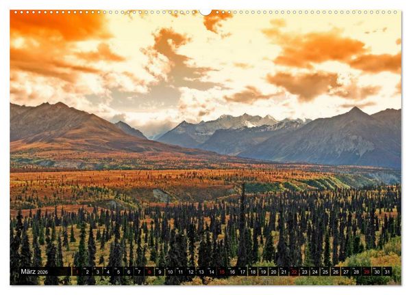 Produktbild: Alaska - Weites Land (Wandkalender 2026 DIN A2 quer), CALVENDO Monatskalender
