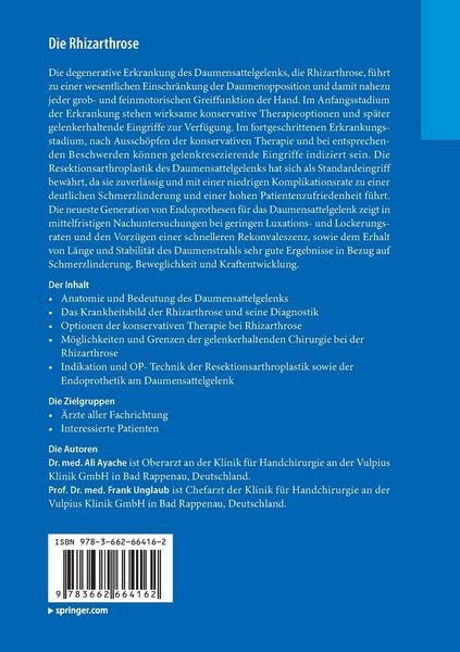 Produktbild: Die Rhizarthrose