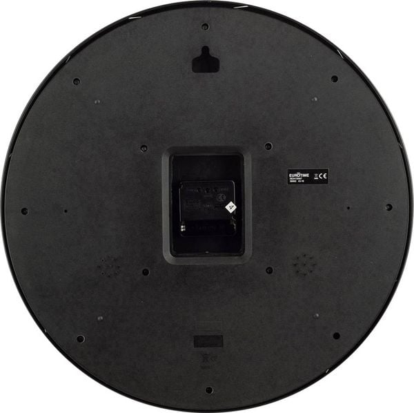 Produktbild: EUROTIME 56862 Funk Wanduhr 40cm Schwarz