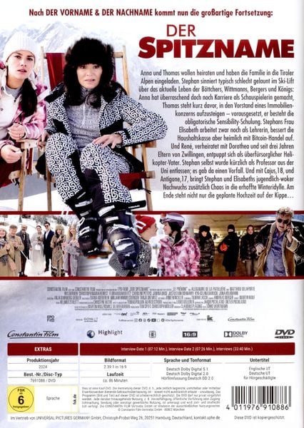Produktbild: Der Spitzname (DVD)