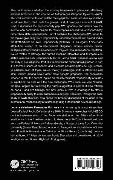 Produktbild: Autonomous Weapons Systems and the Responsibility of States