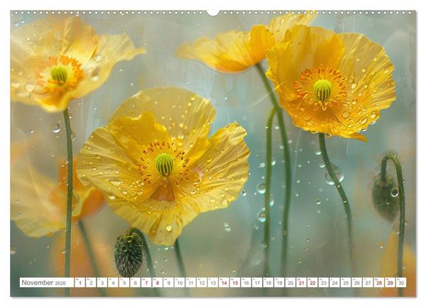 Produktbild: Bezaubernde Mohnblumen (hochwertiger Premium Wandkalender 2026 DIN A2 quer), Kunstdruck in Hochglanz