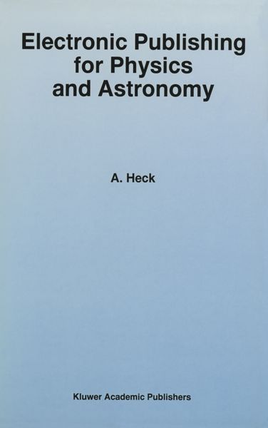 Produktbild: Electronic Publishing for Physics and Astronomy