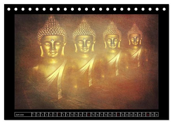 Produktbild: Buddha - Harmonie und Entspannung (Tischkalender 2026 DIN A5 quer), CALVENDO Monatskalender