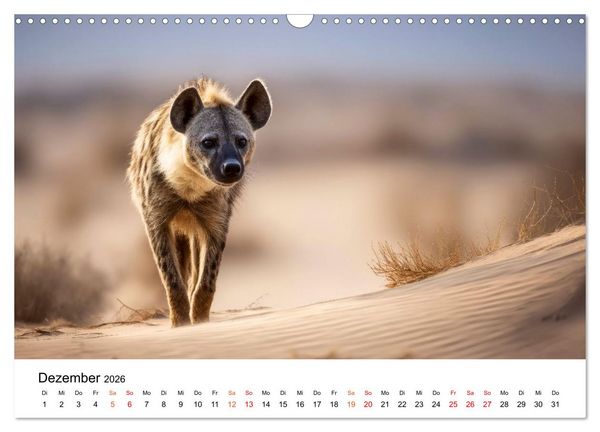 Produktbild: Hy&auml;nen - Afrikas geheimnisvolle J&auml;ger (Wandkalender 2026 DIN A3 quer), CALVENDO Monatskalender