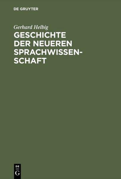 Produktbild: Geschichte der neueren Sprachwissenschaft
