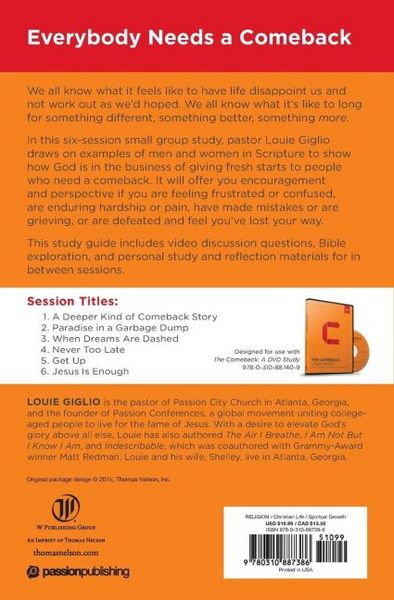 Produktbild: The Comeback Bible Study Guide