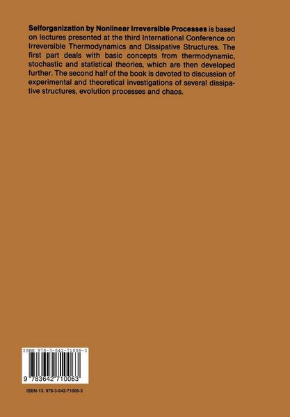 Produktbild: Selforganization by Nonlinear Irreversible Processes