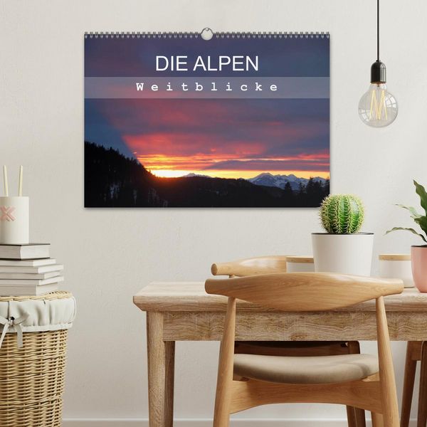 Produktbild: DIE ALPEN - Weitblicke (Wandkalender 2026 DIN A3 quer), CALVENDO Monatskalender