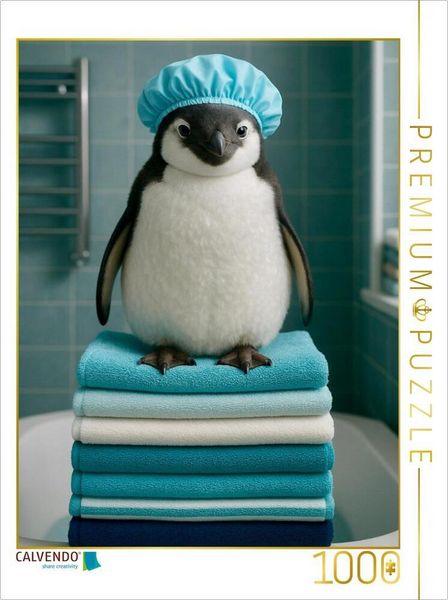 Produktbild: CALVENDO Puzzle Pinguin Cool | 1000 Teile Lege-Gr&ouml;&szlig;e 64x48cm Foto-Puzzle f&uuml;r gl&uuml;ckliche Stunden