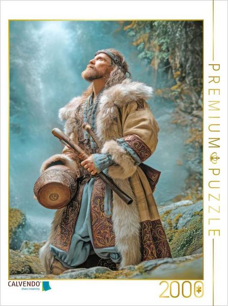 CALVENDO Puzzle Wikinger Fantasiemotive | 2000 Teile Lege-Größe 90x67cm Foto-Puzzle für glückliche Stunden