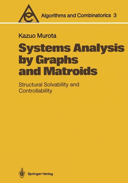 Produktbild: Systems Analysis by Graphs and Matroids